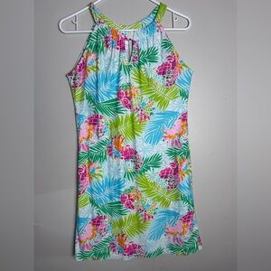 Tropical Floral Halter Dress